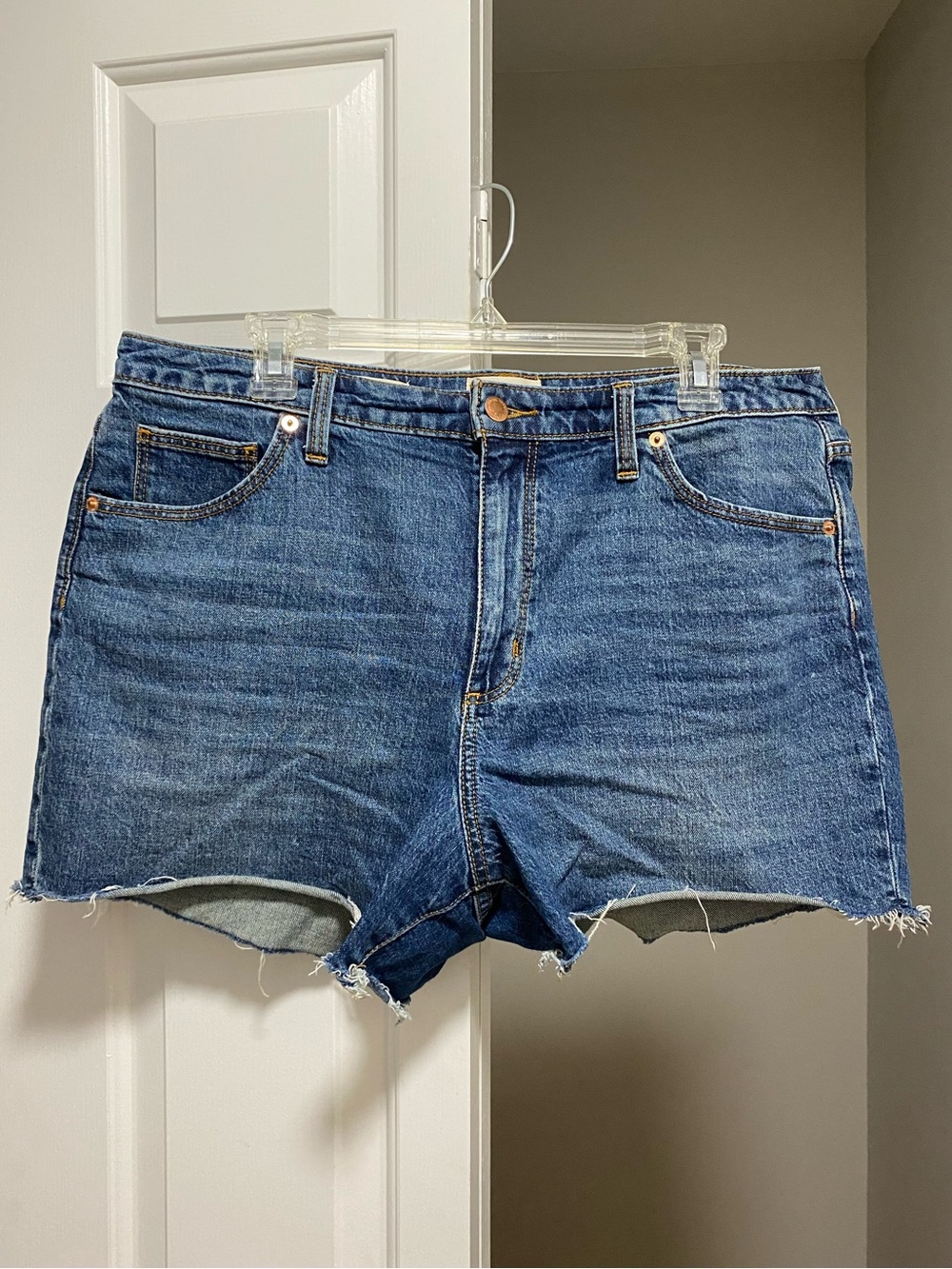 Classic Blue Denim Cutoff Shorts